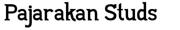 Pajarakan Studs font preview